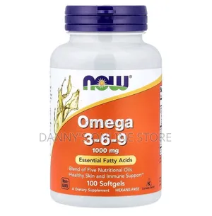 Now, Omega 3-6-9, 100 Softgels.