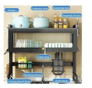 75cm - Over the Sink Dish Drying Rack Dish Drainer Kitchen Counter