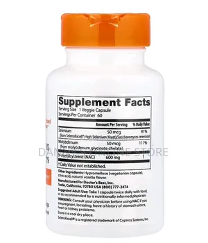 Doctor's Best, Nac Detox Regulators, 60 Vegetablecapsule Capsules