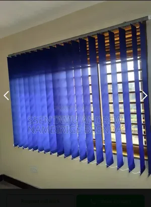 Office Blinds in Dark Blue