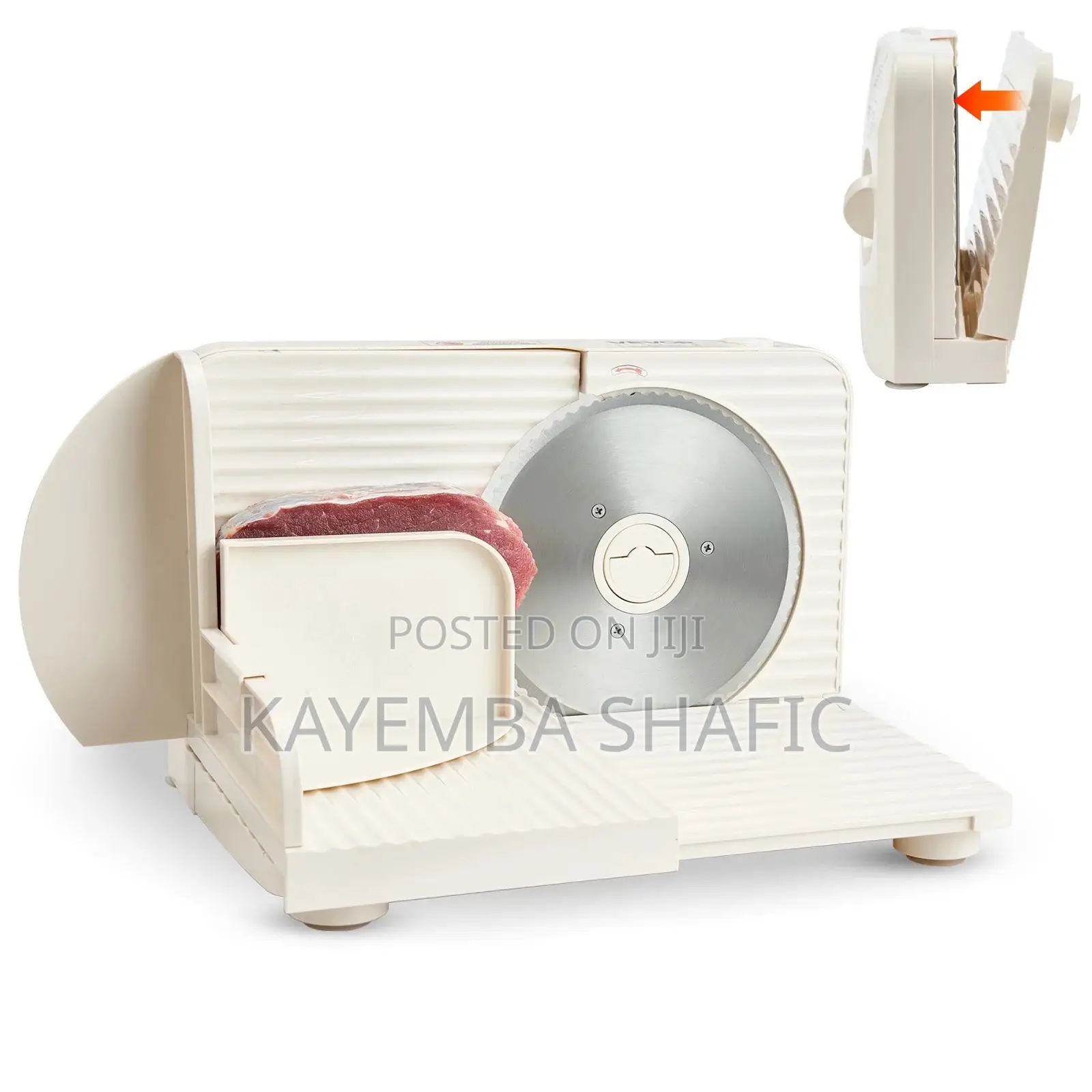 Raf Electric Food Meat Slicer - Adjustable Thickness