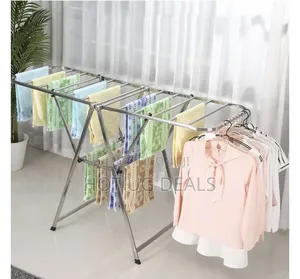 Versatile Folding Strong Metal Stainless Steel Laundry Drying Rack