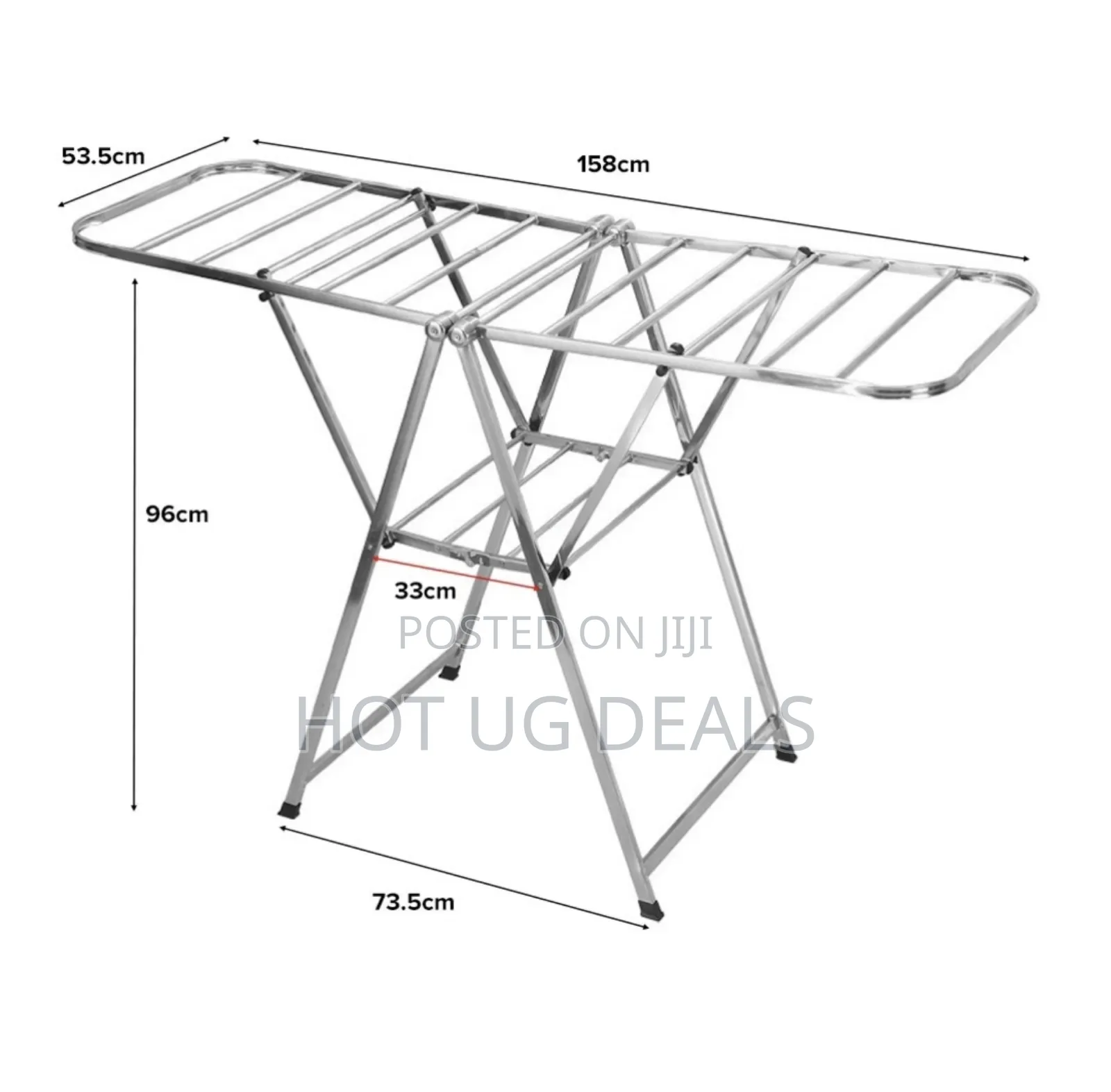 Versatile Folding Strong Metal Stainless Steel Laundry Drying Rack