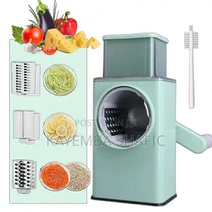 Hand-Crank Vegetable Chopper Drum Cheese Grater (Brand New)