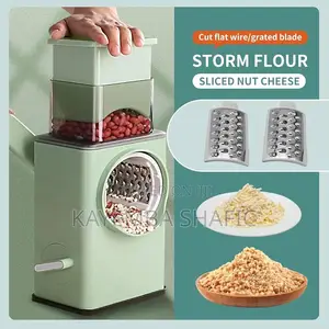 Hand-Crank Vegetable Chopper Drum Cheese Grater (Brand New)