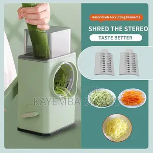 Hand-Crank Vegetable Chopper Drum Cheese Grater (Brand New)