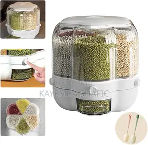 7l Rotating 6-in-1 Grain Rice Dispenser (Brand New)