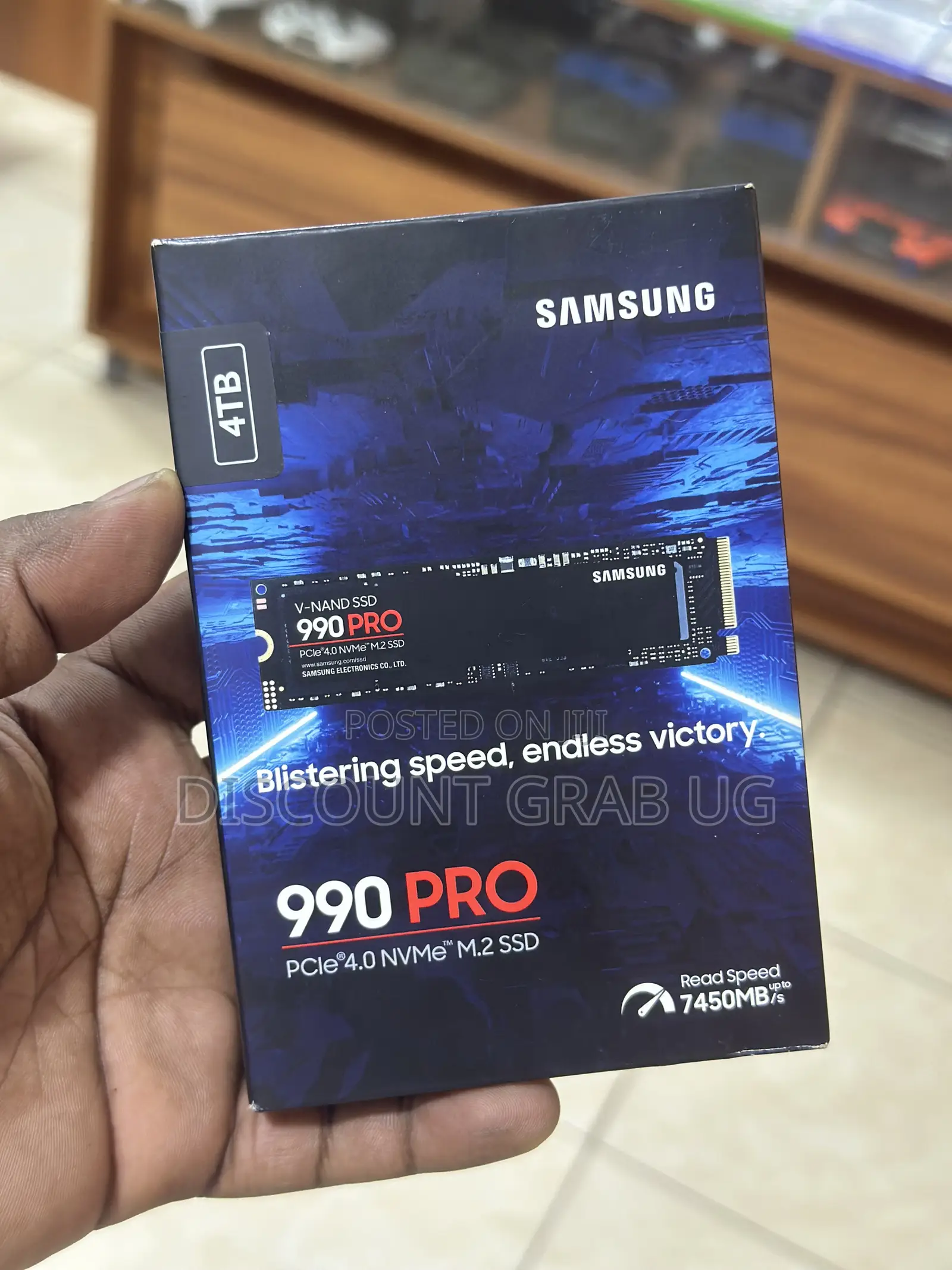 Samsung 990 Pro 4tb Nvme SSD 7450mb/S