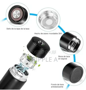 Smart 500ml Portable Flask With Water Temperature Display