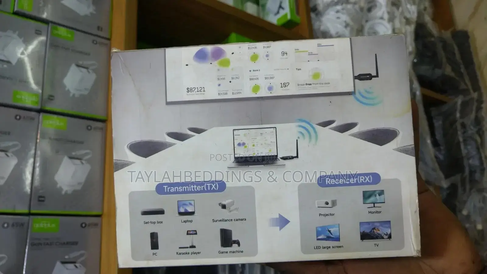 50m Wireless Hdmi Extender Video Transmitter Receiver Screen Mirroring