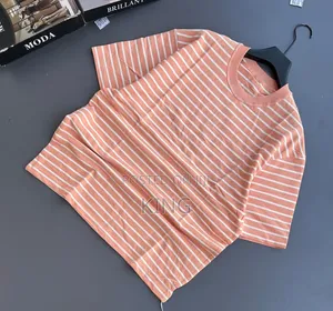 Striped T-Shirts Feature a Thick Crewneck Design