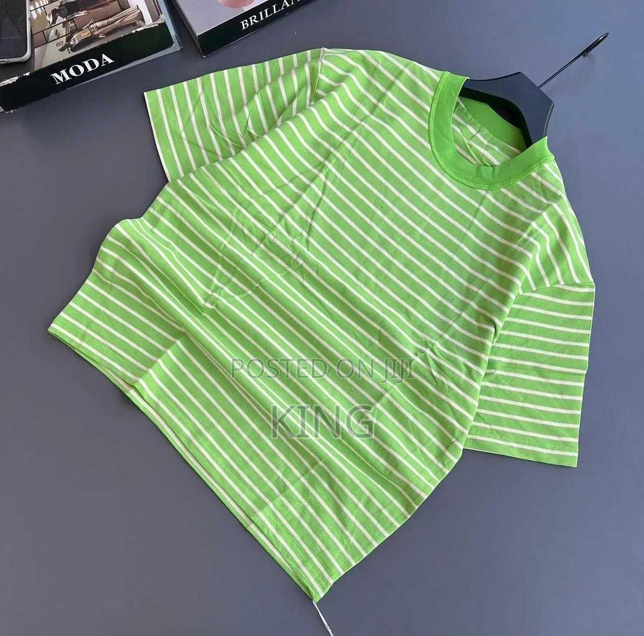 Striped T-Shirts Feature a Thick Crewneck Design