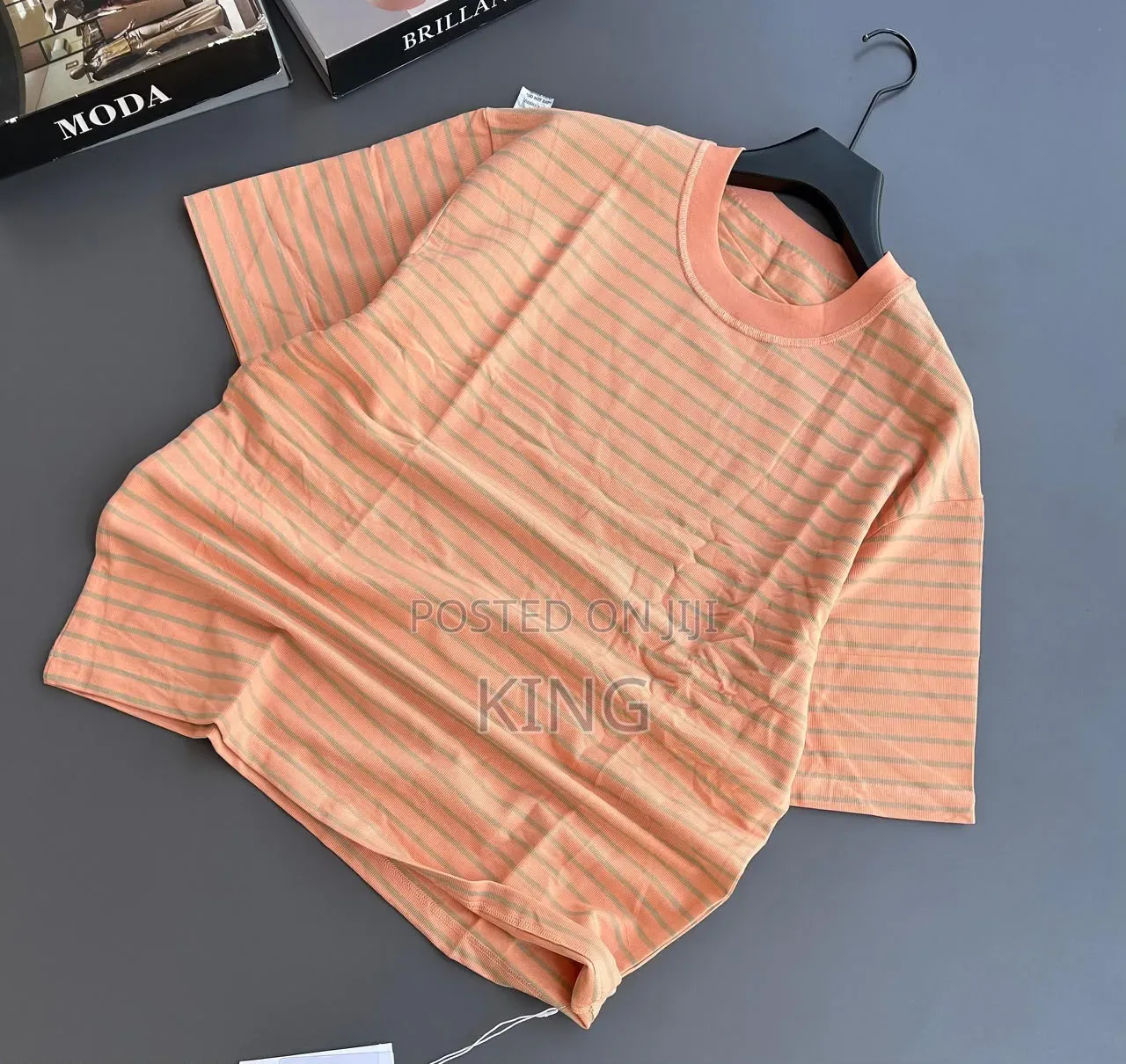 Striped T-Shirts Feature a Thick Crewneck Design