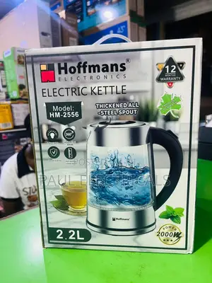 Hoffman 2.2l Glass Kettle