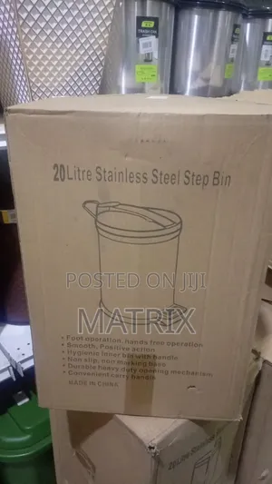 20 Litre Stainless Steel Trash Bin With Pedal