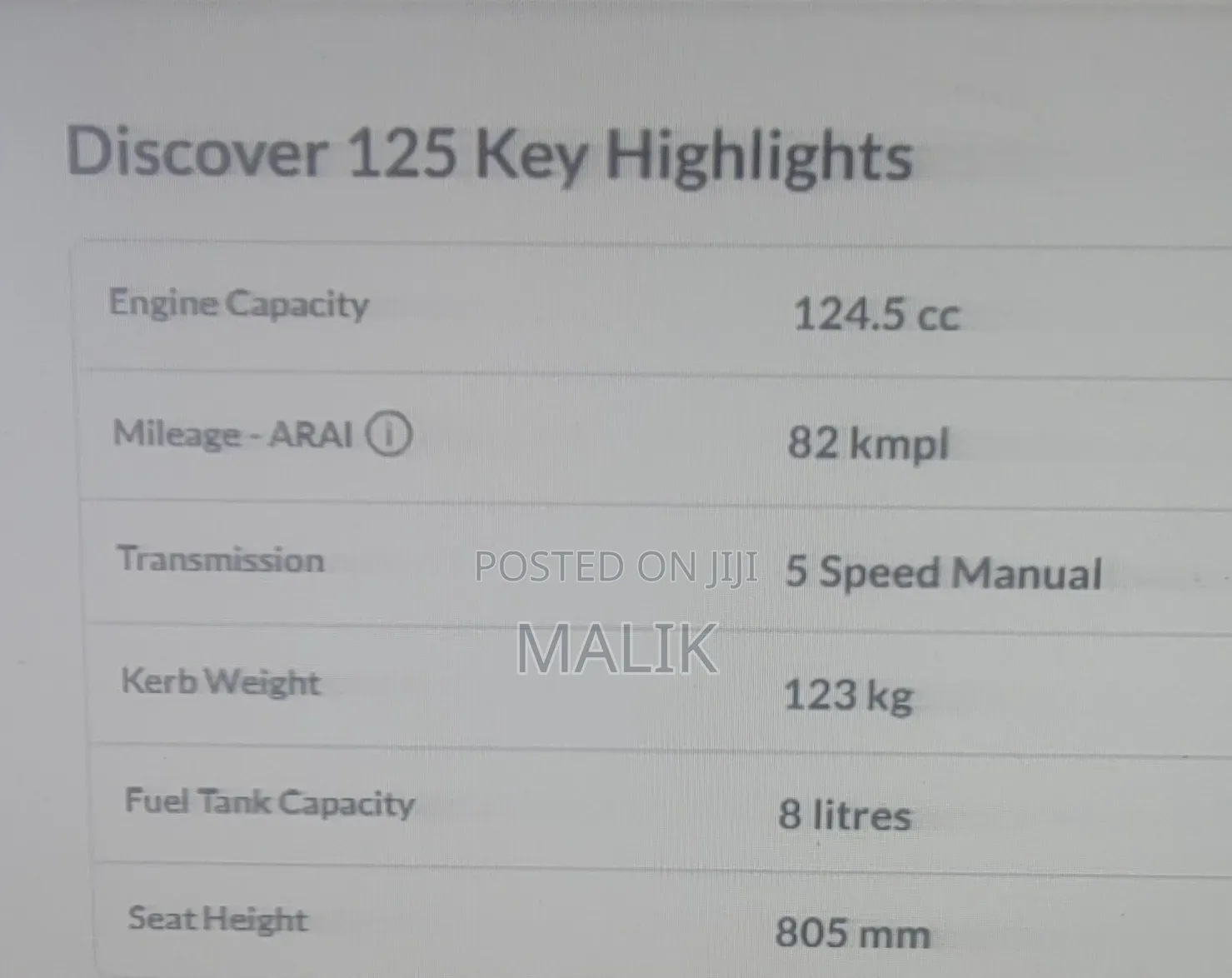 Bajaj Discover 125 2011