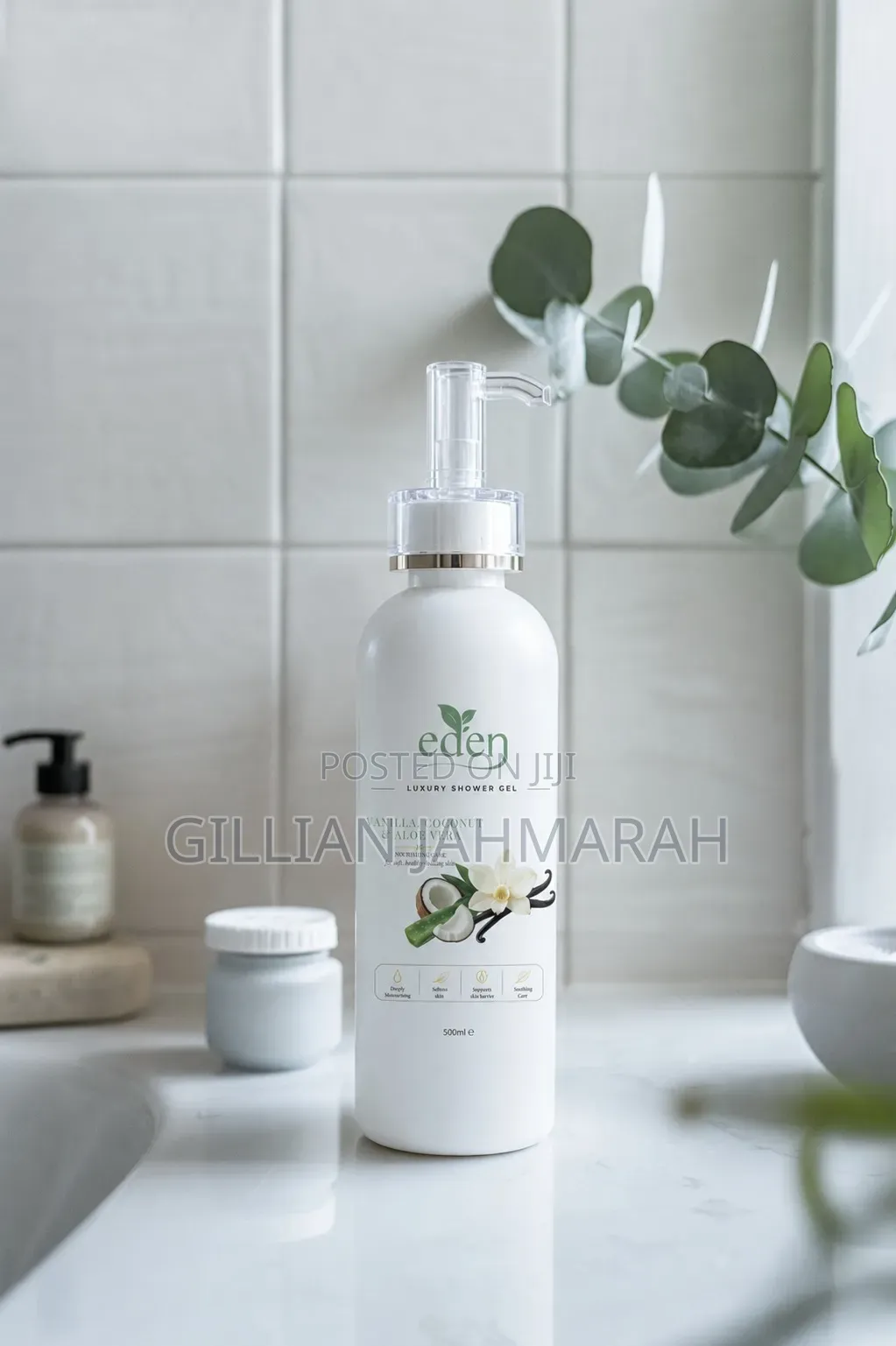 Premium Vanilla, Coconut Aloe Vera Shower Gel