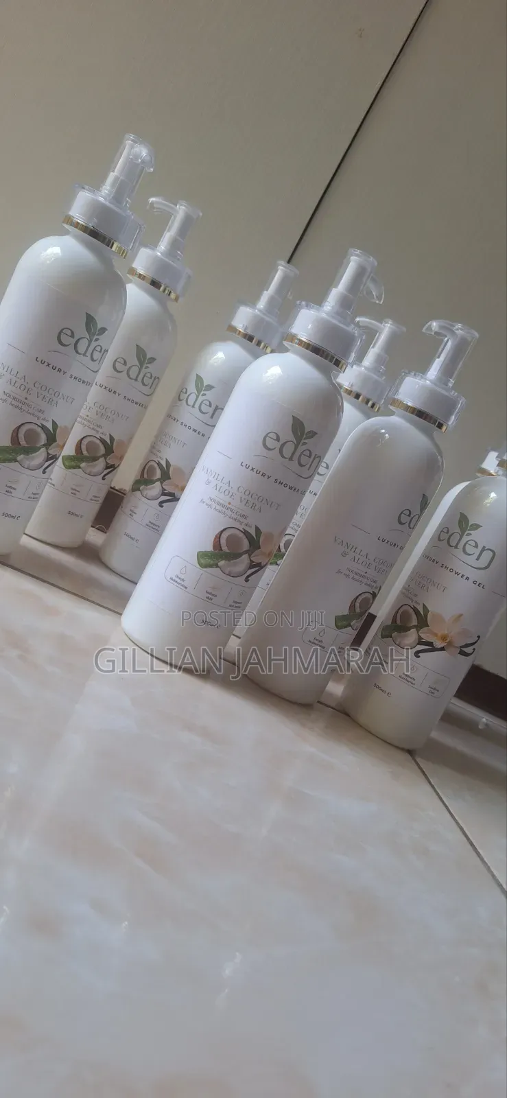 Premium Vanilla, Coconut Aloe Vera Shower Gel