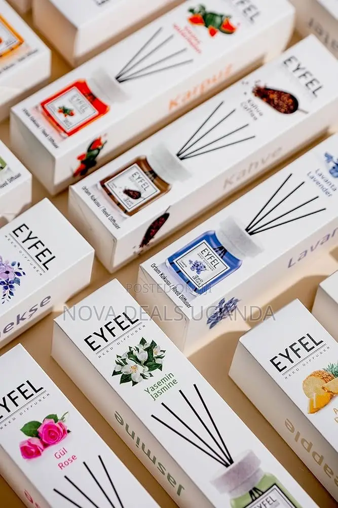 Eyfel Reed Diffuser Set - Rose Scent 4.05 Oz Oil Diffuser Air Freshner