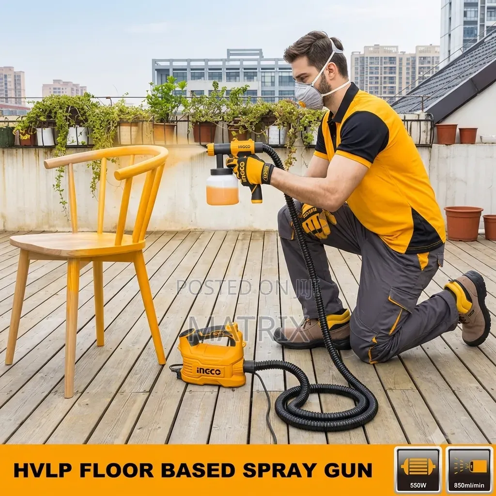 Ingco Floor Based Spray Gun 800ml - HVLP
