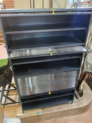 Freestanding Multi-tier Metal Cabinet