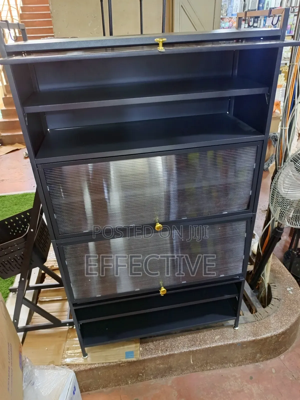 Freestanding Multi-tier Metal Cabinet