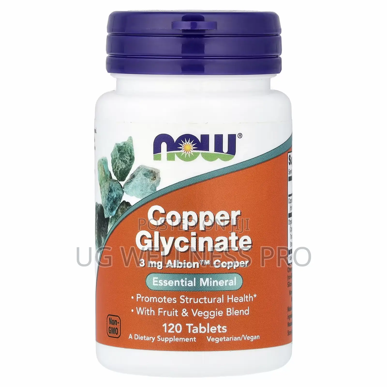 Now Foods Copper Glycinate, 120 Tablets