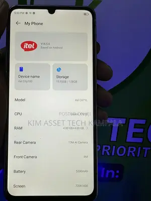 Itel City 100 128 GB Purple