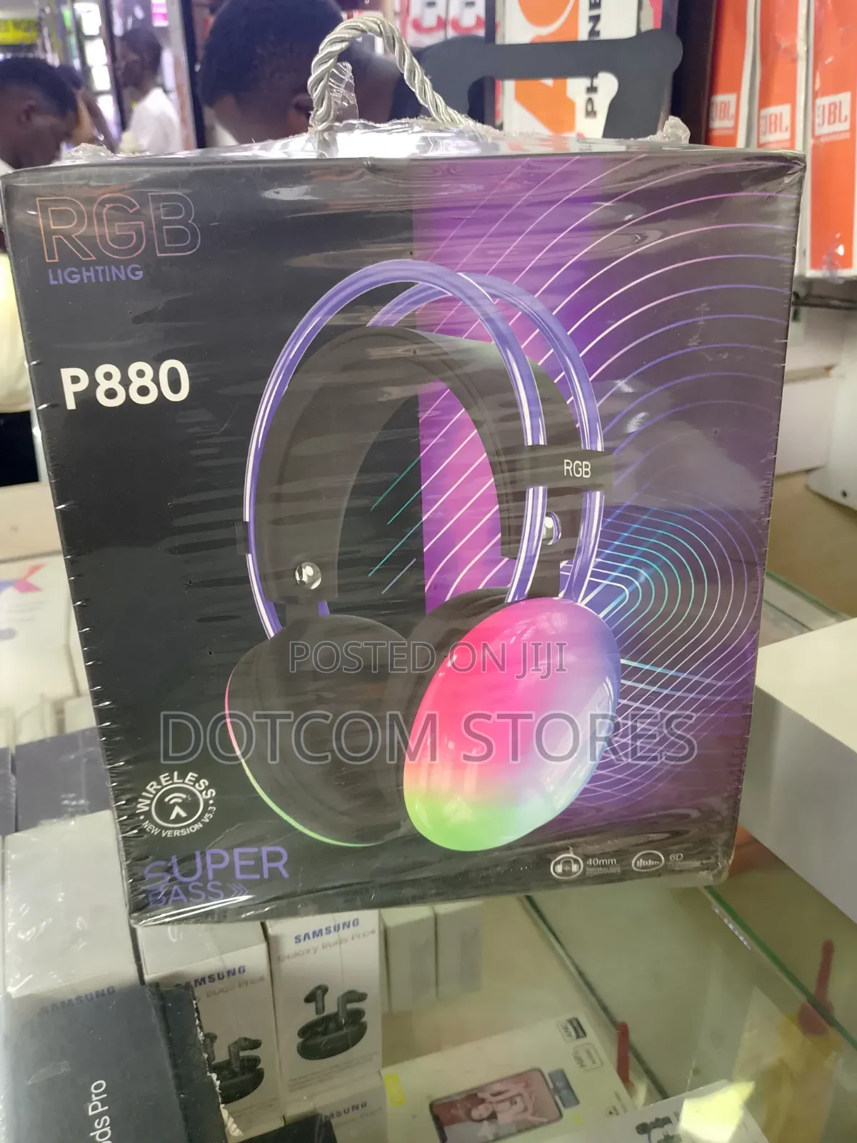 RGB Light Wireless Bluetooth Over Ear