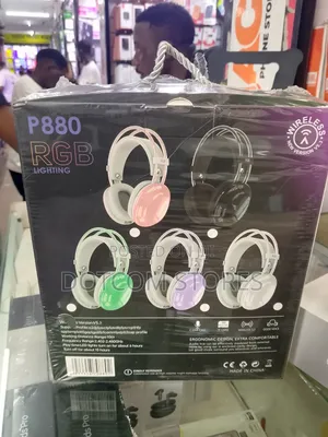 RGB Light Wireless Bluetooth Over Ear