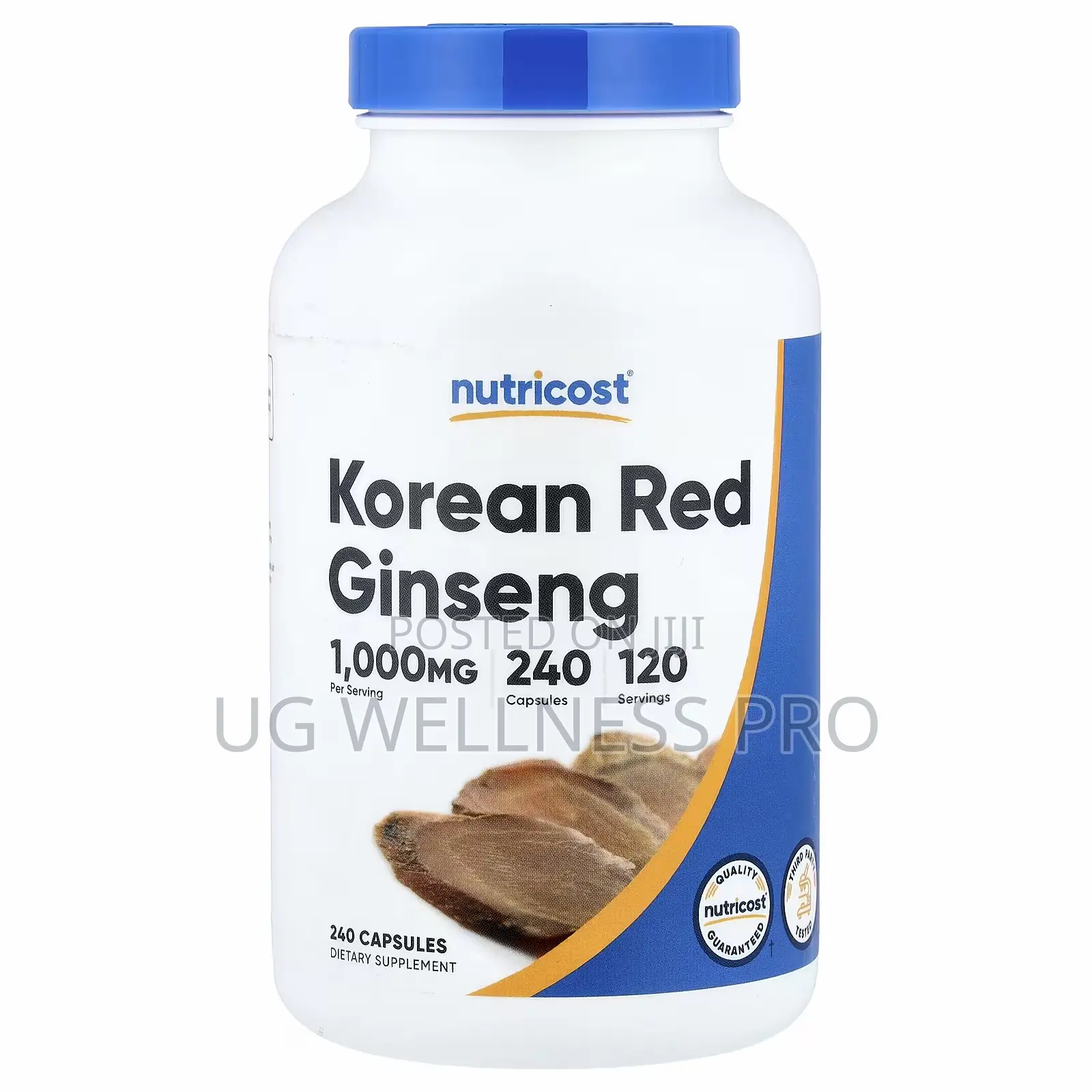 Nutricost Korean Red Ginseng, 240 Capsules (500 Mg Per Capsule)