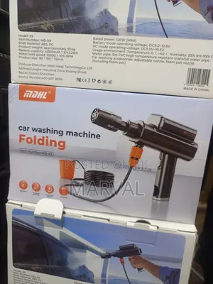 MDHL Portable Pressure Washer With a Folding Design