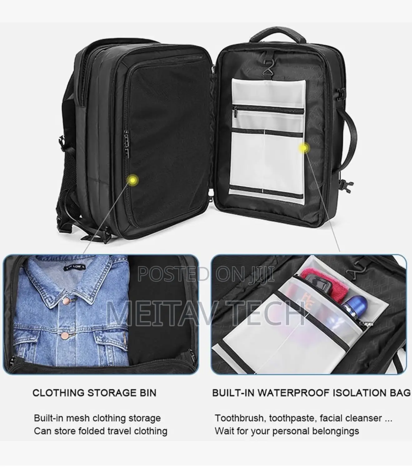 Arctic Hunter Expandable Travel Backpack