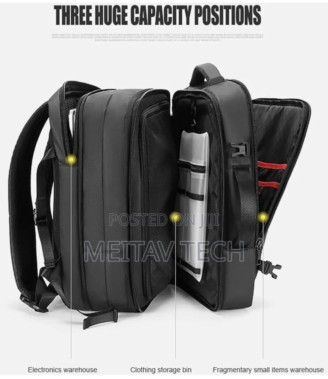 Arctic Hunter Expandable Travel Backpack