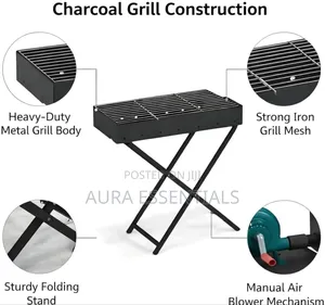 Portable Folding Charcoal Barbeque Traditional Grill BBQ