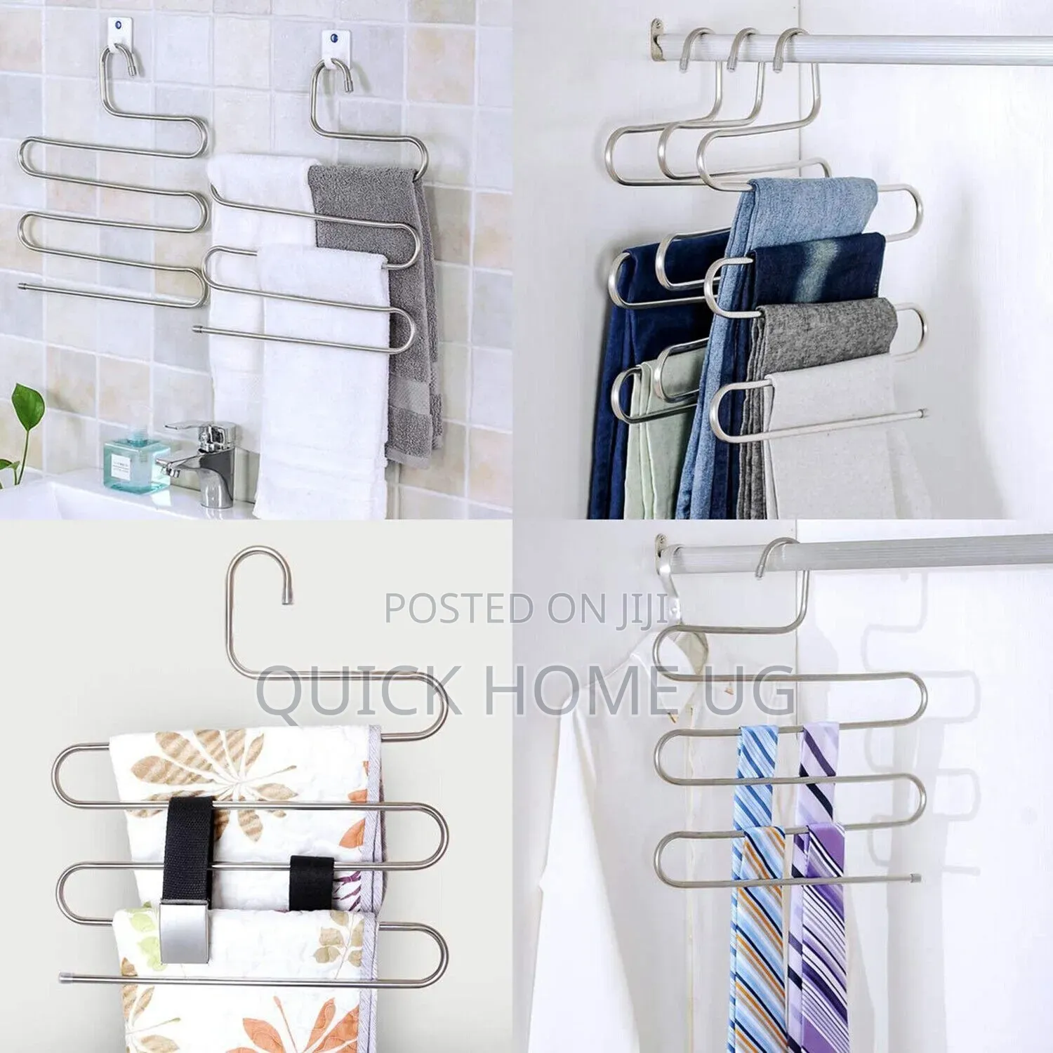 (1)Pc Stainless Steel Trouser Hanger, 5 Layers