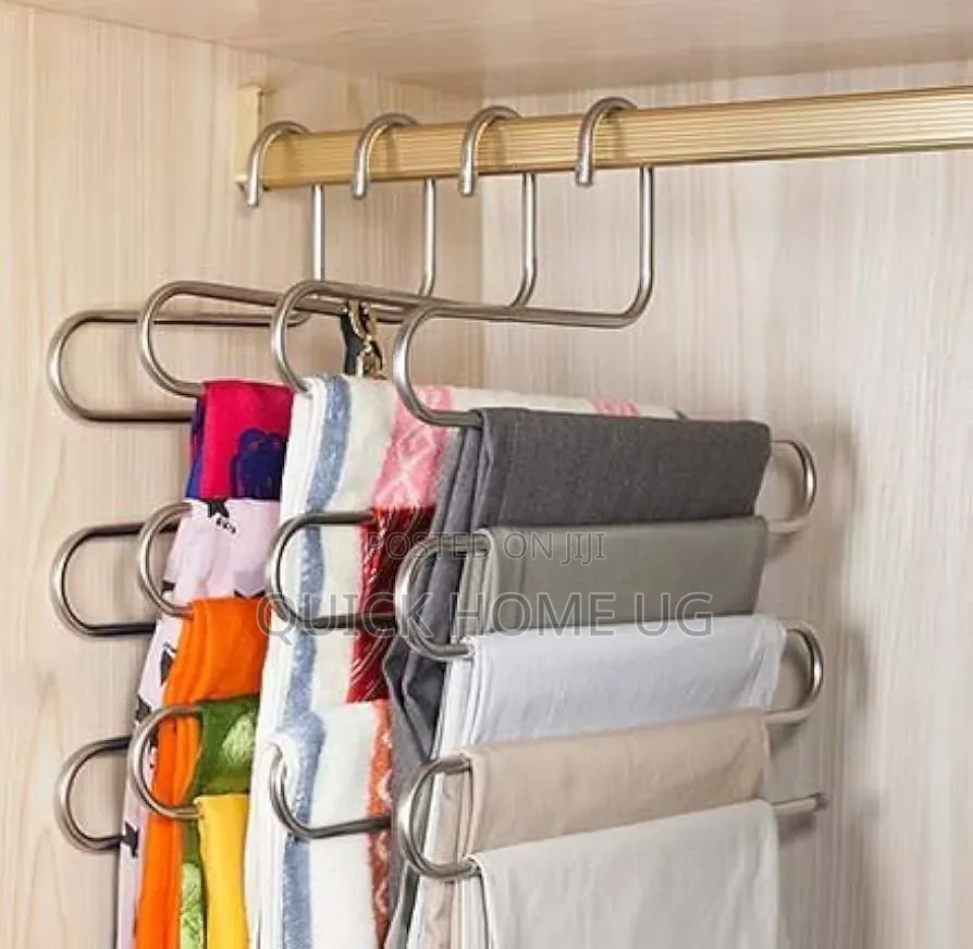 (1)Pc Stainless Steel Trouser Hanger, 5 Layers