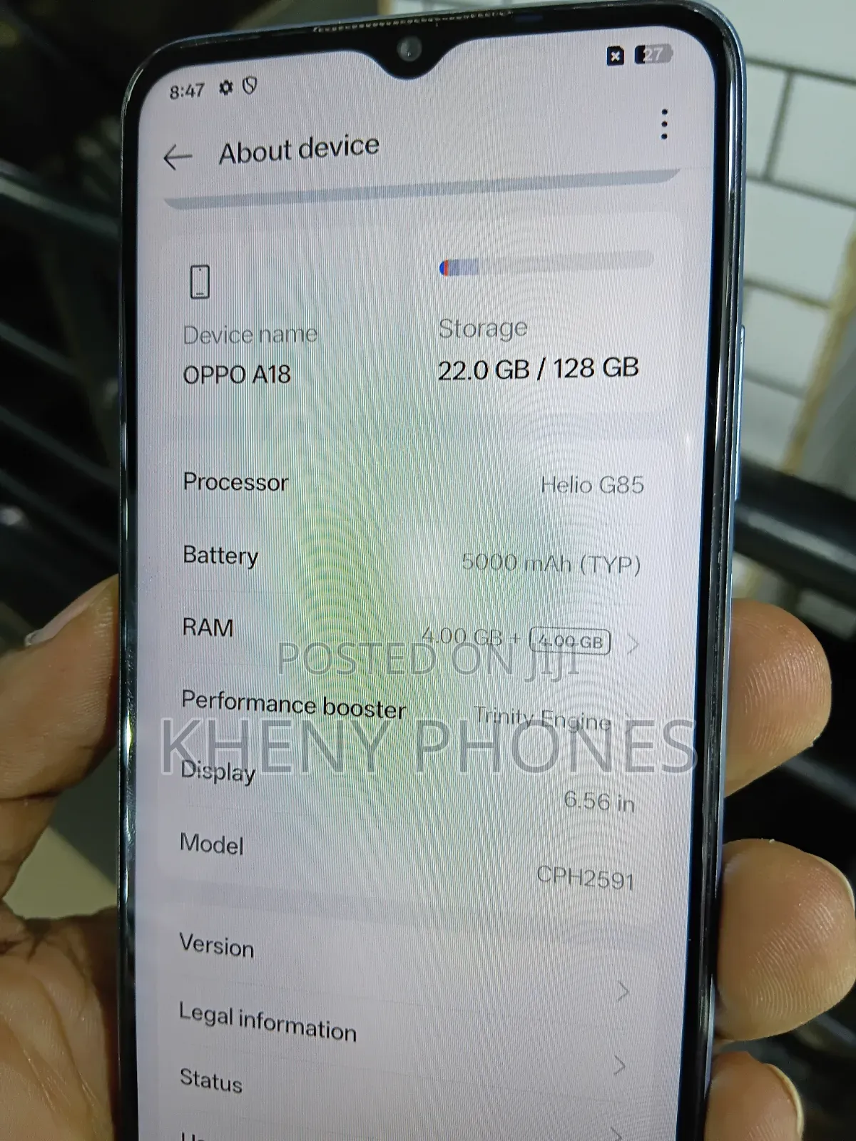 Oppo A18 128 GB Black