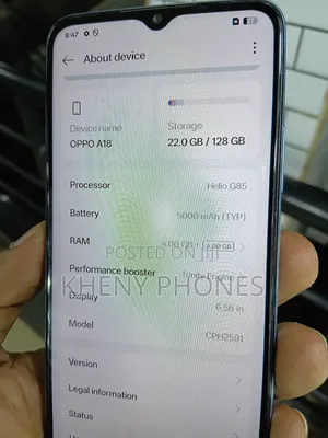 Oppo A18 128 GB Black
