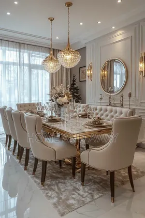 10 Seaters French Marble Table Dining Sets in Any Colour 4,000,000/-