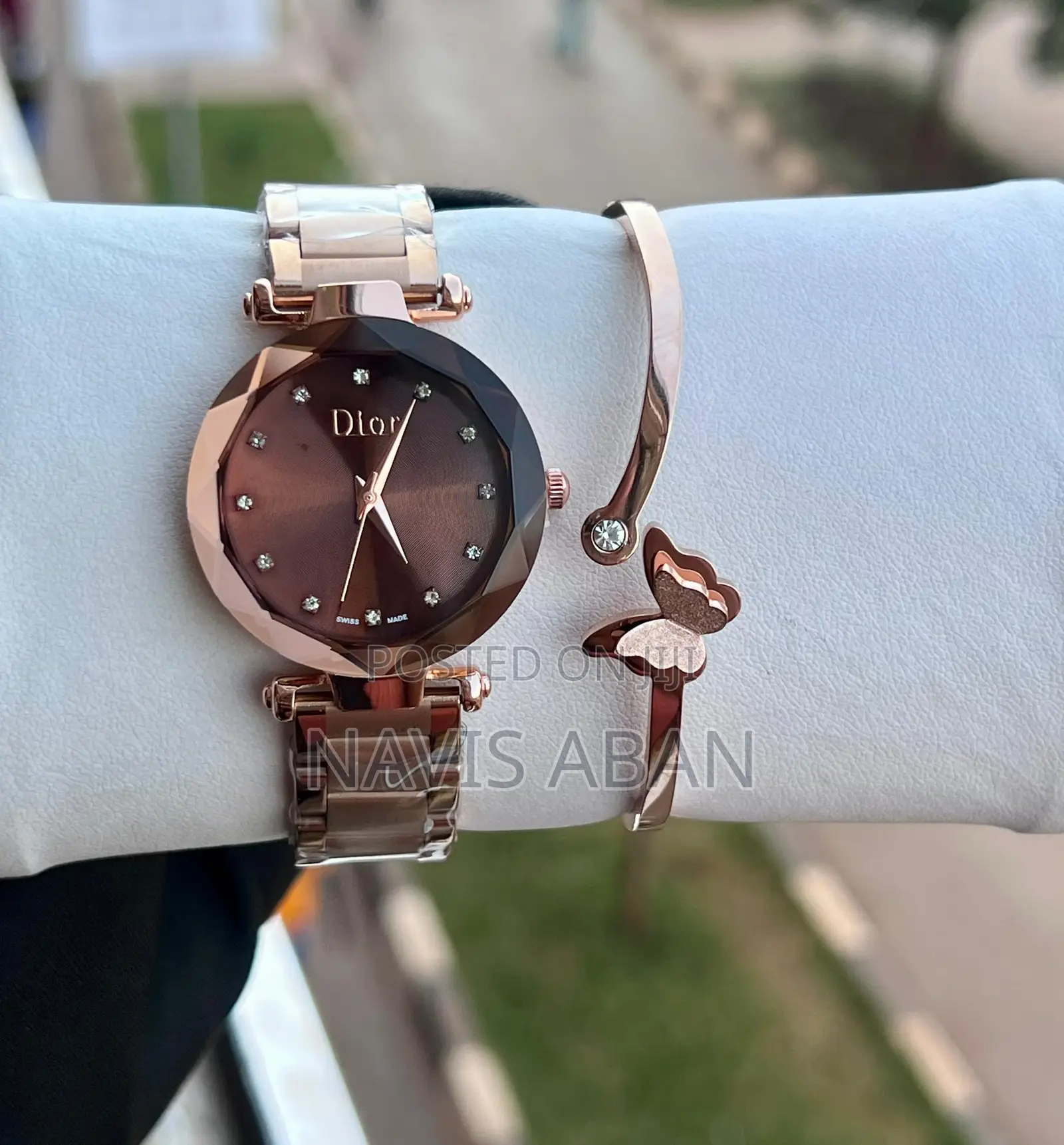 Dior Genuine Ladys Watch + Bracelete