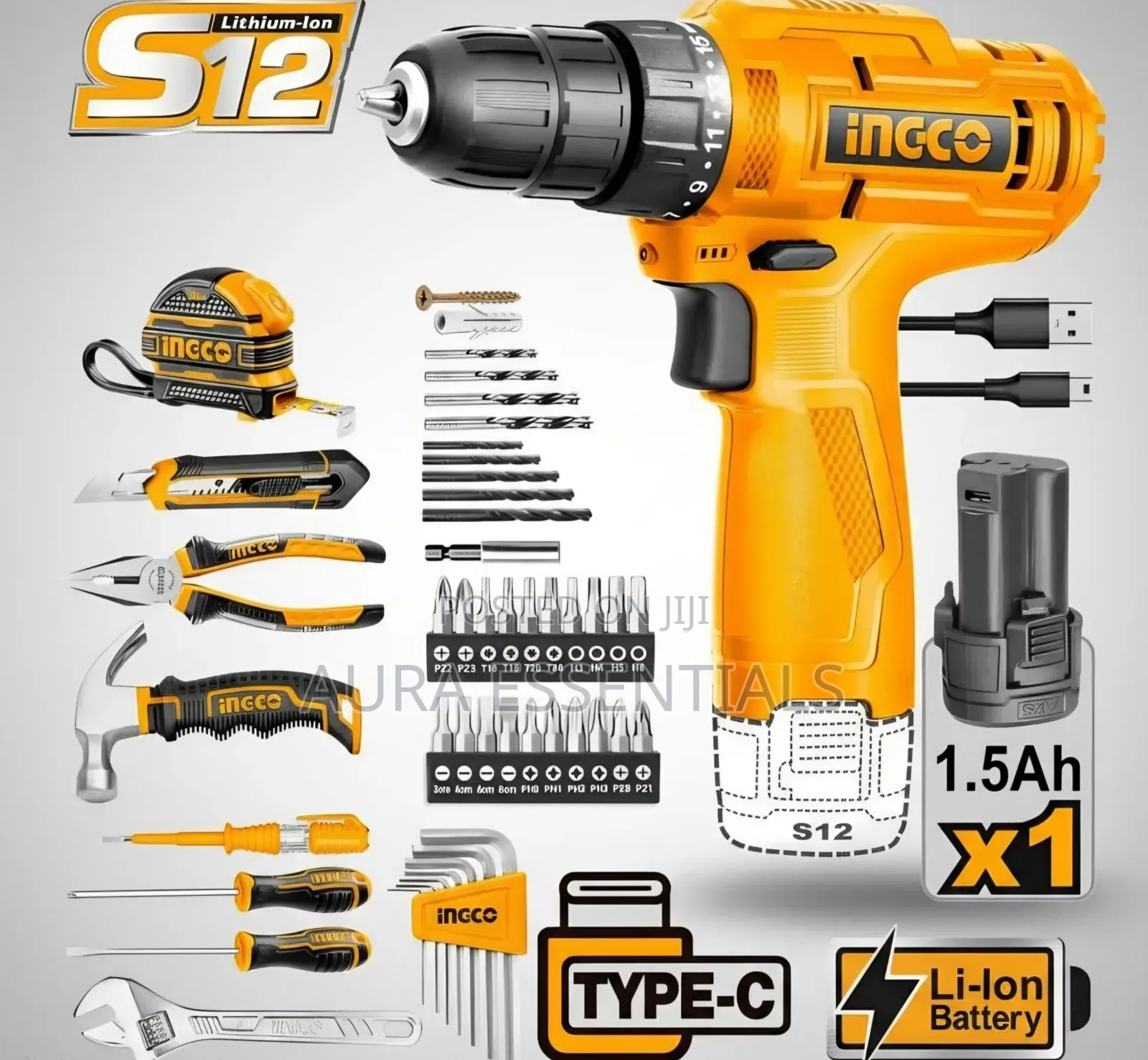 Ingco Hkthp10891 89-Piece Tool Set.