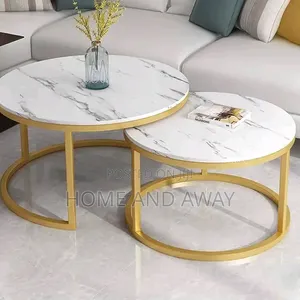 Marble Top 2 Piece Round Center Tables With Free Delivery 400,000/-