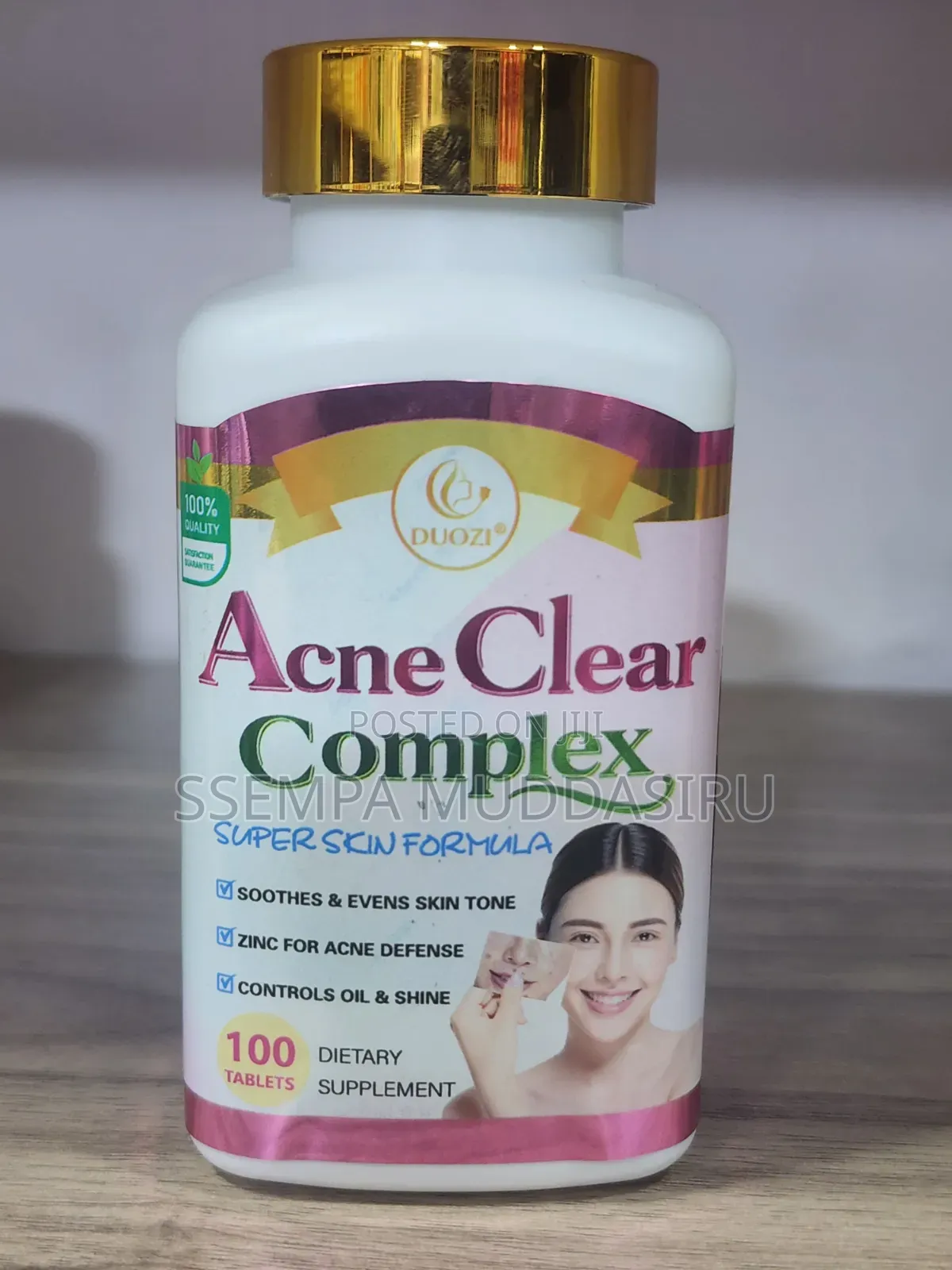Acne Clear Complex Dietry Supplement 100 Tablets