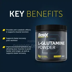 Micronized Glutamine Powder, 5g Per Serving, 60 Servings