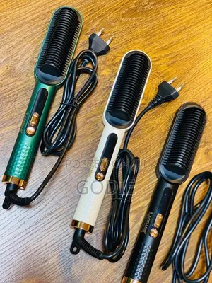 Moehair Electric Hair Straightener Brush