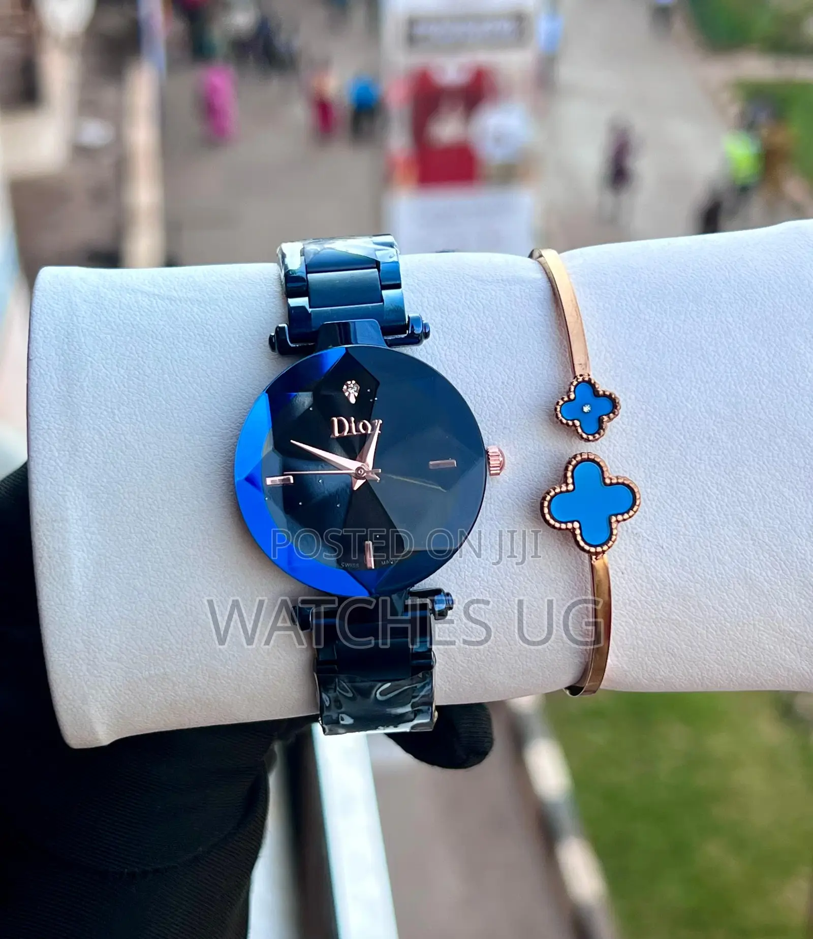 Blue Dior Wrist Watch