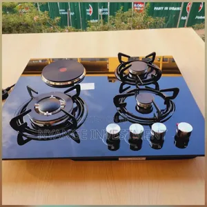 Globalstar Ge6001gb 3+1 Built-in Hob With a Tempered Glass Surface.
