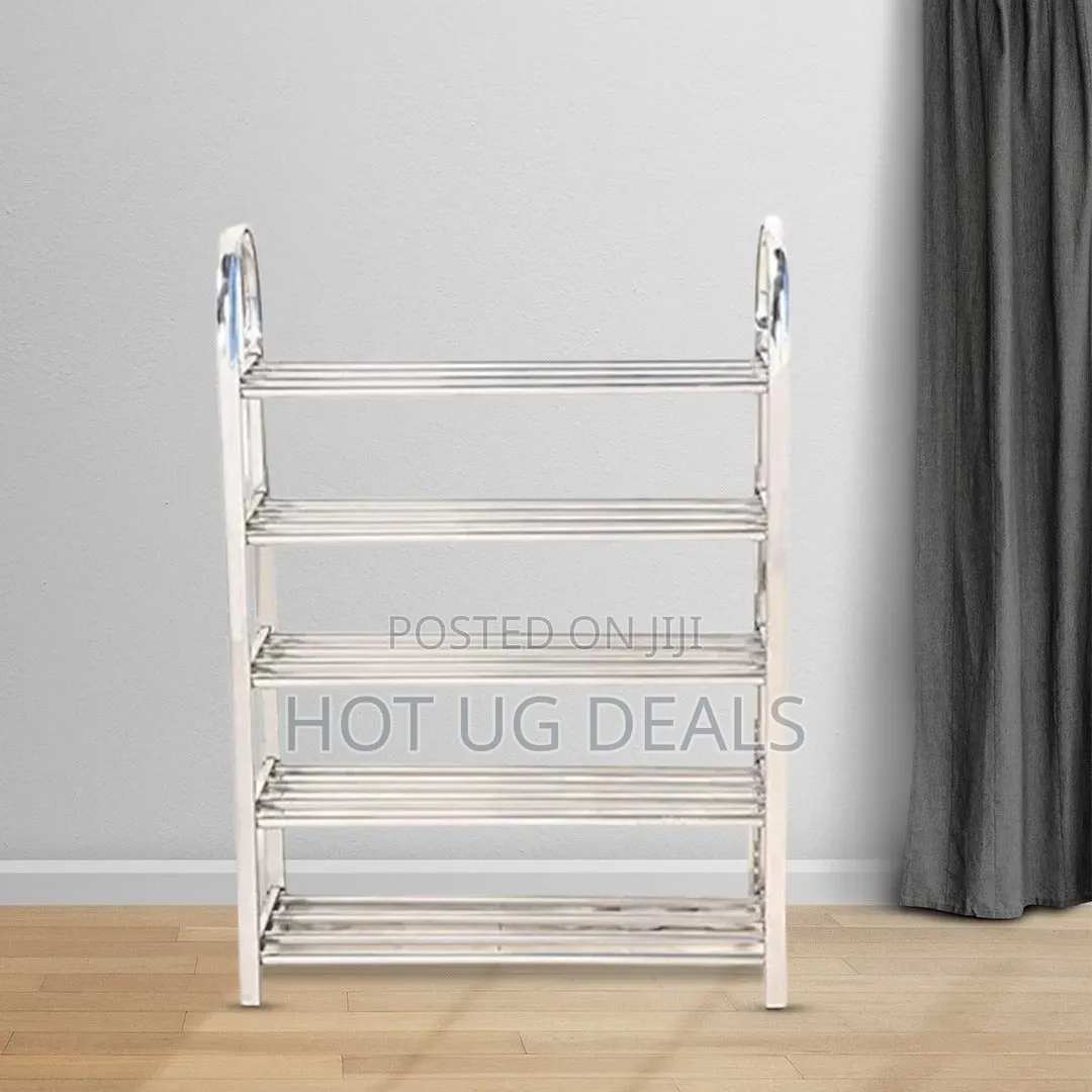 Multi-Layer Stainless Steel Shoes Rack - Space-Saving Shoe Shelf