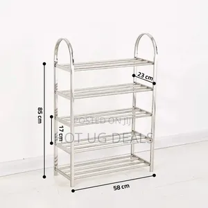 Multi-Layer Stainless Steel Shoes Rack - Space-Saving Shoe Shelf